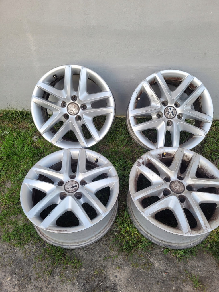 4x Alufelge 16 Zoll 6.5" 5x112 33ET Glanz Silber 5N0601025 Skoda I Tiguan FEL7112746987ex