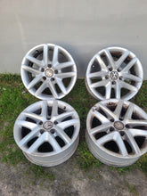 Laden Sie das Bild in den Galerie-Viewer, 4x Alufelge 16 Zoll 6.5" 5x112 33ET Glanz Silber 5N0601025 Skoda I Tiguan FEL7112746987ex