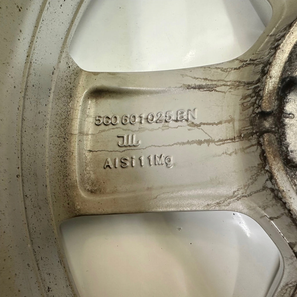 4x Alufelge 16 Zoll 6.5" 5x112 46ET Glanz Silber 5G0601025BN VW Golf Vii FEL4480222494xk