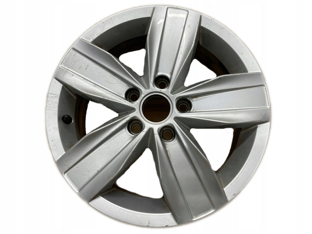 1x Alufelge 16 Zoll 7.0" 5x112 42ET Glanz Silber 2K5601025Q VW Caddy Rim Wheel