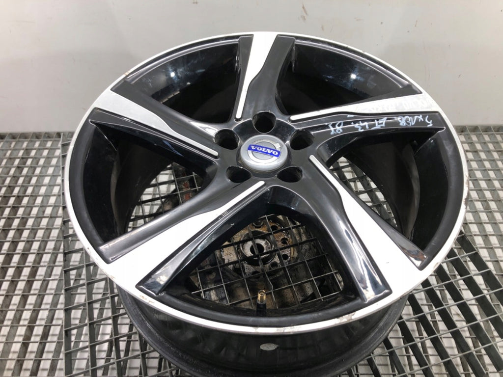 1x Alufelge 18 Zoll 8.0" 4x108 43ET Glanz Schwarz LORK500719 Volvo Rim Wheel