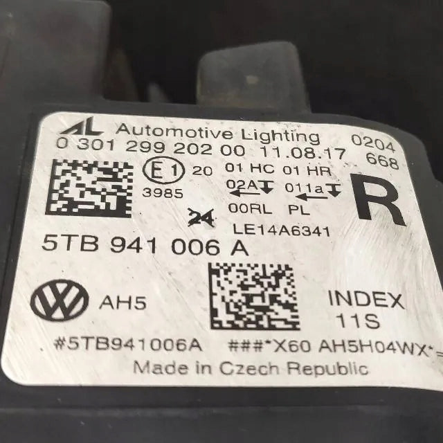 Frontscheinwerfer VW Touran 5TB941006A Rechts Scheinwerfer Headlight SCH4608213345gj