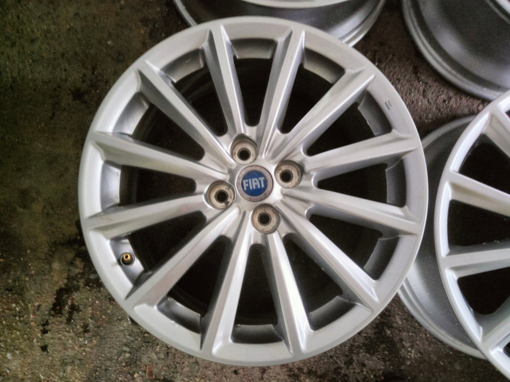 4x Alufelge 17 Zoll 7.0" 4x100 45ET Glanz Grau 9965947070 Fiat Rim Wheel FEL5282259392dm
