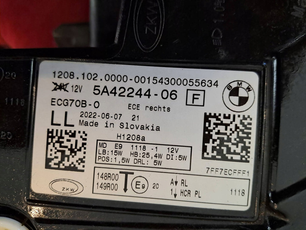 Frontscheinwerfer BMW 2 U06 120810200 5A42244 Full LED Rechts Headlight SCH5939304323uk