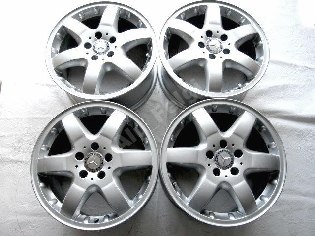 1x Alufelge 17 Zoll 8.5" 5x112 52ET Glanz Silber A1634012702 Mercedes-Benz