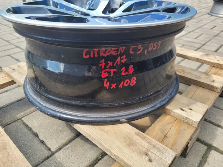 1x Alufelge 17 Zoll 7.0" 4x108 46ET 9671587277 Citroën Ds4 Rim Wheel FEL8030849390du