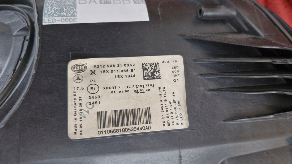 Frontscheinwerfer Mercedes-Benz W212 A2129063103 Full LED Links Headlight SCH9504997427hp