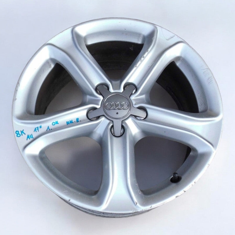 1x Alufelge 17 Zoll 7.5" 5x112 45ET Glanz Silber 8K0601025CE Audi A4 B8