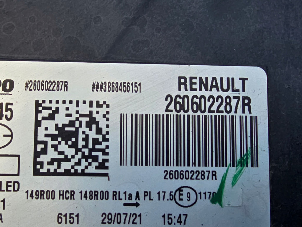 Frontscheinwerfer Dacia Duster 260602287R Links Scheinwerfer Headlight SCH4101960985gg