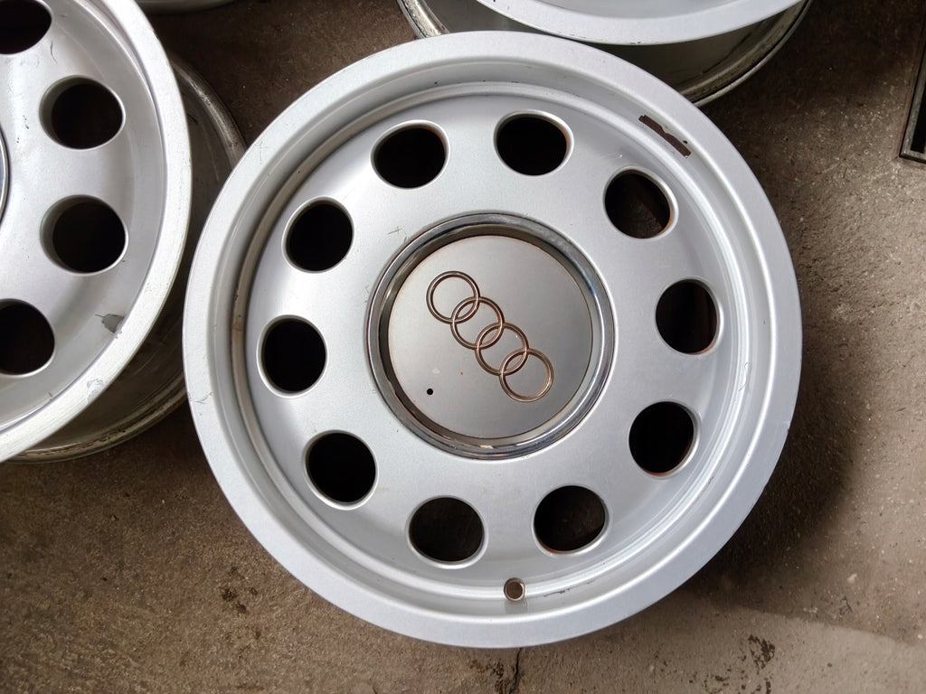 4x Alufelge 15 Zoll 6.0" 5x100 38ET Glanz Silber 8L0601025 Audi Rim Wheel FEL3429804967hp