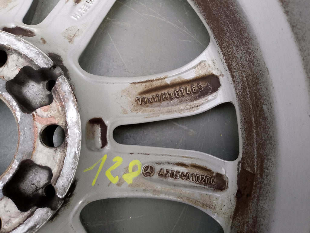 1x Alufelge 17 Zoll 7.0" 5x112 48 5ET A2054010200 Mercedes-Benz W205 Rim Wheel