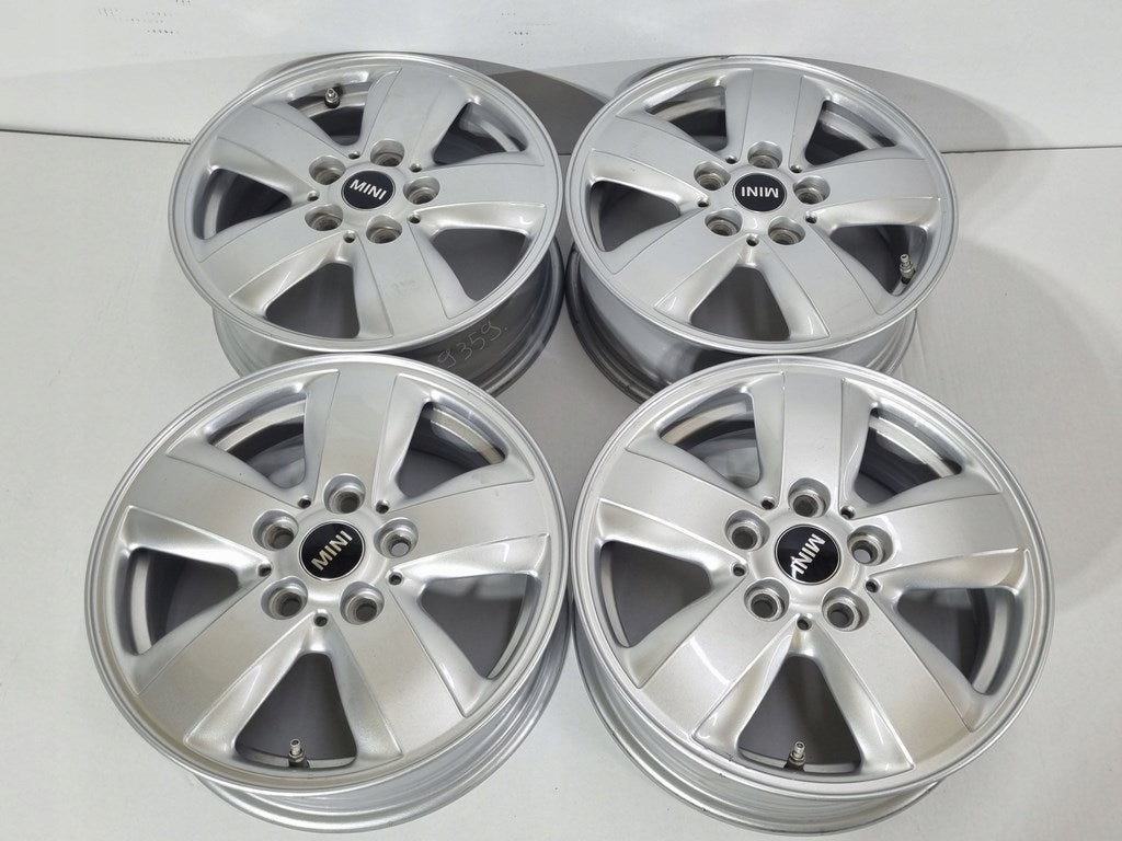 4x Alufelge 15 Zoll 5.5" 5x112 46ET Glanz Silber 6855101 Mini Rim Wheel FEL6463992510ih