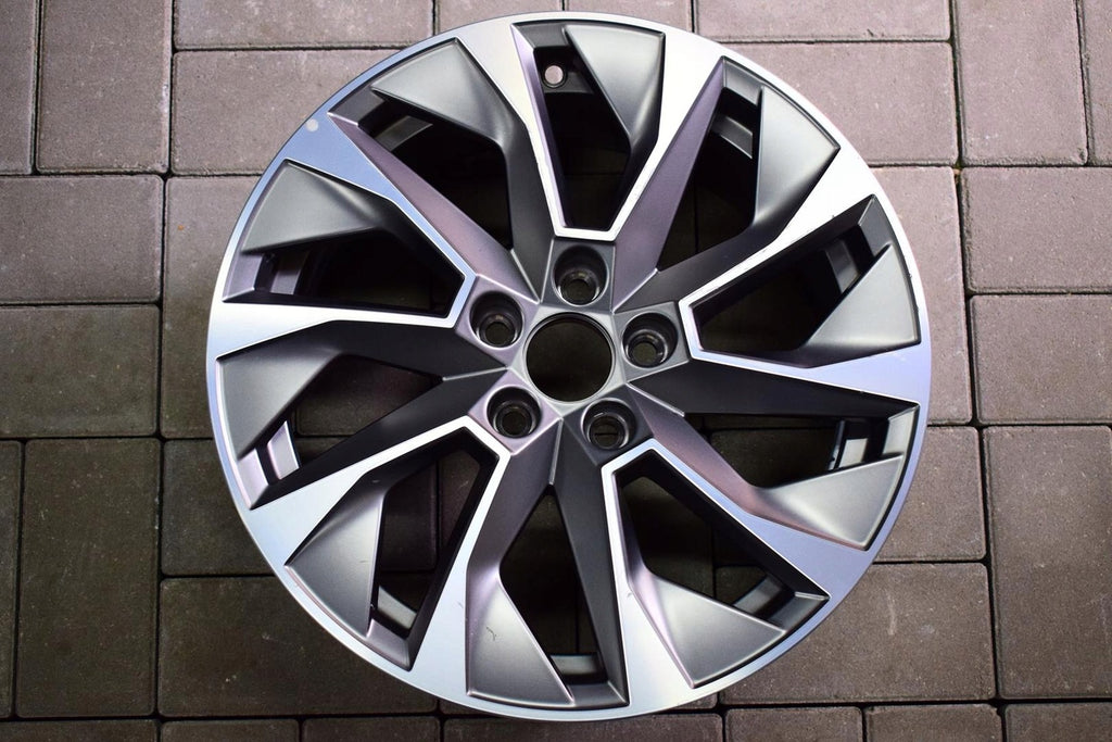 1x Alufelge 16 Zoll 7.0" 5x100 46ET Matt Grau 6V0601025N Skoda Fabia Iii