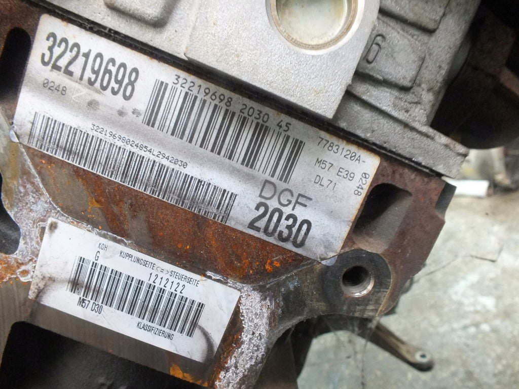 Motor BMW E39 M57 3.0 Diesel Engine Komplett