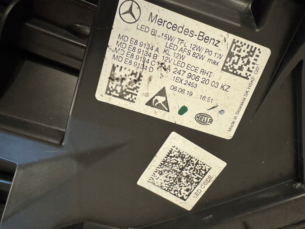 Frontscheinwerfer Mercedes-Benz W247 A2479062003 Full LED Rechts Headlight SCH3773752205sq