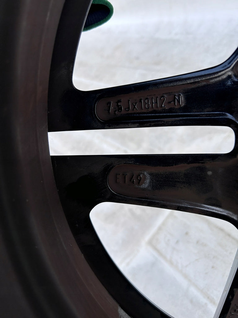 1x Alufelge 18 Zoll 7.5" 5x112 49ET Glanz Schwarz A1774011500 Mercedes-Benz W177