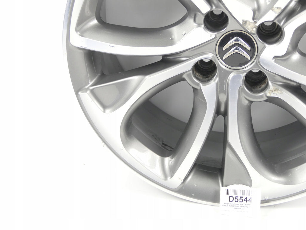 1x Alufelge 18 Zoll 7.5" 4x108 9688904377 11-15 Citroën I Hatchback Rim Wheel FEL4901913086eu