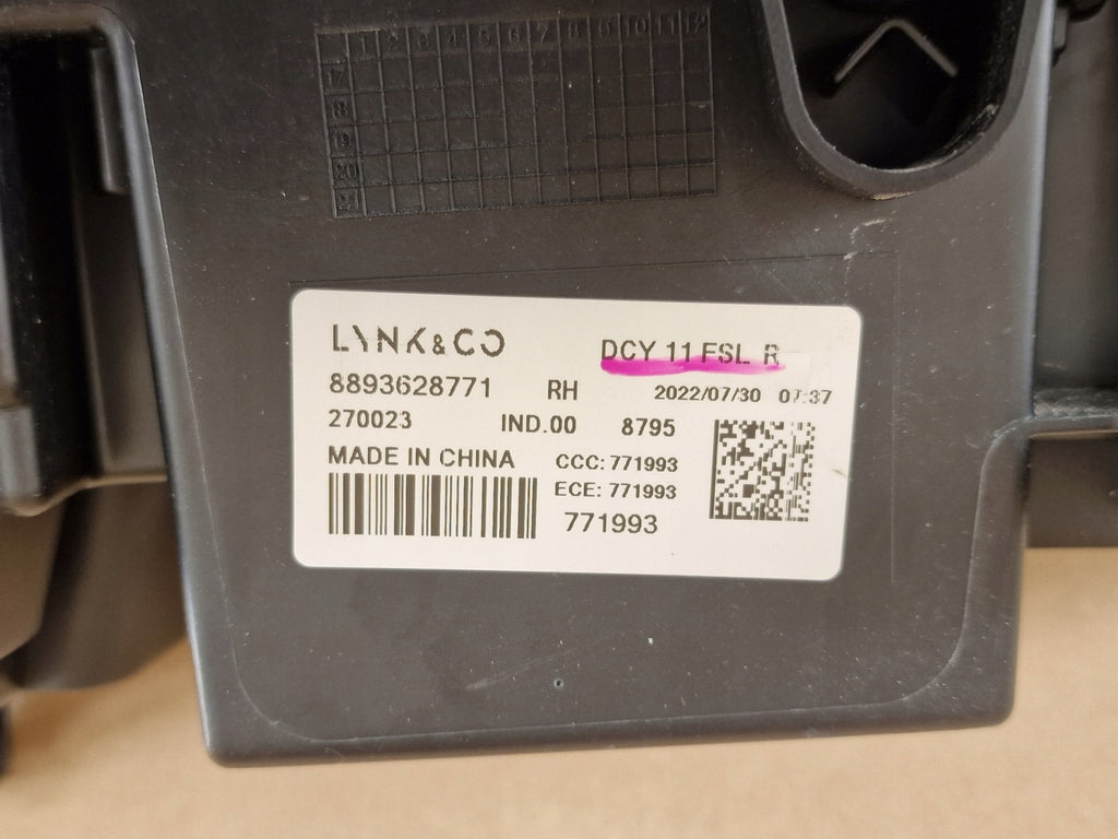 Frontscheinwerfer Lynk & Co I 8893628771 LED Rechts Scheinwerfer Headlight SCH4008486903cw