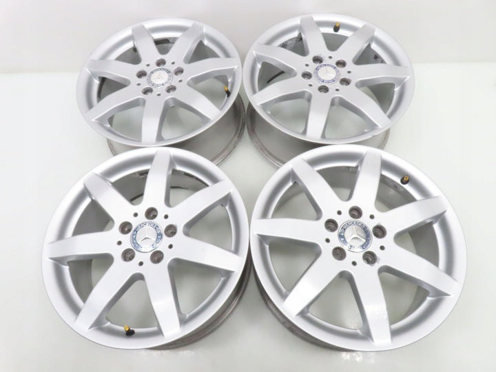 4x Alufelge 17 Zoll 7.5" 5x112 47 5ET Silber A2044015902 Mercedes-Benz W204 FEL7227578457cy