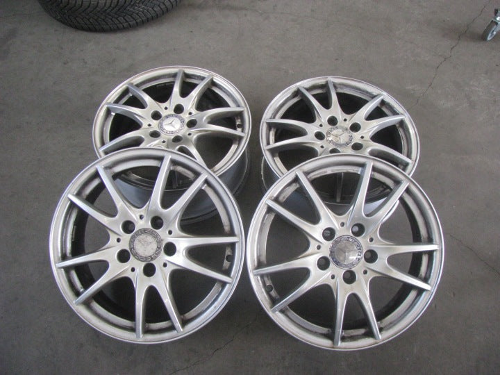 4x Alufelge 16 Zoll 6.5" 5x112 49ET Glanz Silber A2464011302 Mercedes-Benz W246 FEL1725640727bz