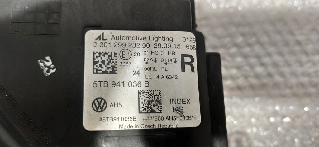 Frontscheinwerfer VW Polo 6r Touran 5TB941036B LED Rechts Scheinwerfer Headlight
