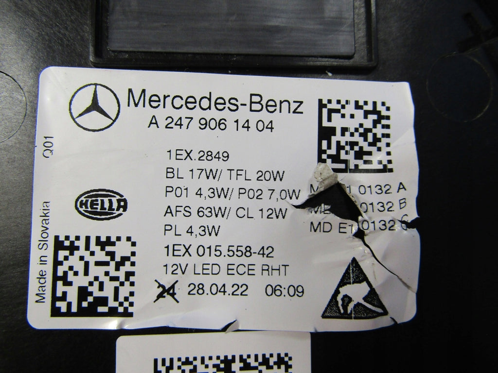 Frontscheinwerfer Mercedes-Benz W247 A2479061404 LED Rechts Headlight SCH4238834886pj