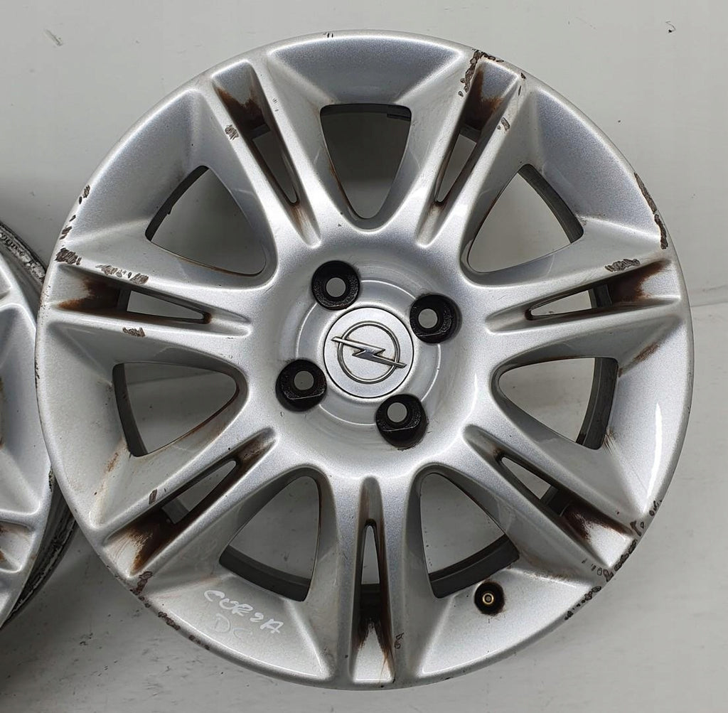 4x Alufelge 16 Zoll 6.0" 4x100 37ET Schwarz Opel Meriva Corsa E D Rim Wheel FEL7797532194hl