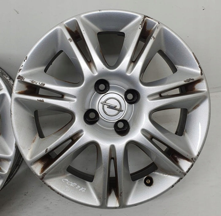 4x Alufelge 16 Zoll 6.0" 4x100 37ET Schwarz Opel Meriva Corsa E D Rim Wheel FEL7797532194hl