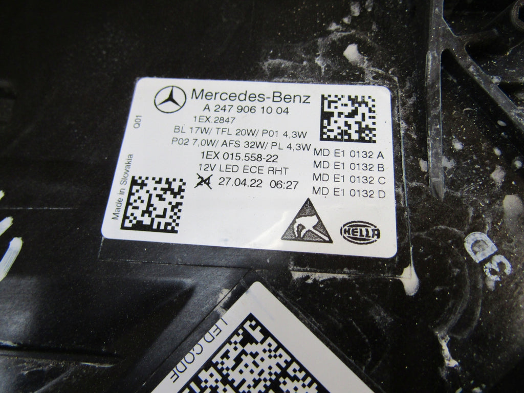 Frontscheinwerfer Mercedes-Benz W247 A2479061004 LED Rechts Headlight SCH2302063938eq