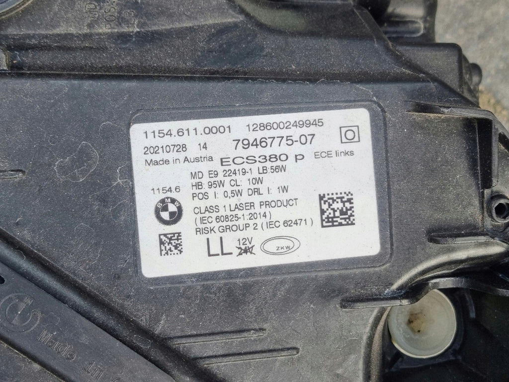 Frontscheinwerfer BMW 7 G11 G12 7946775 Links Scheinwerfer Headlight