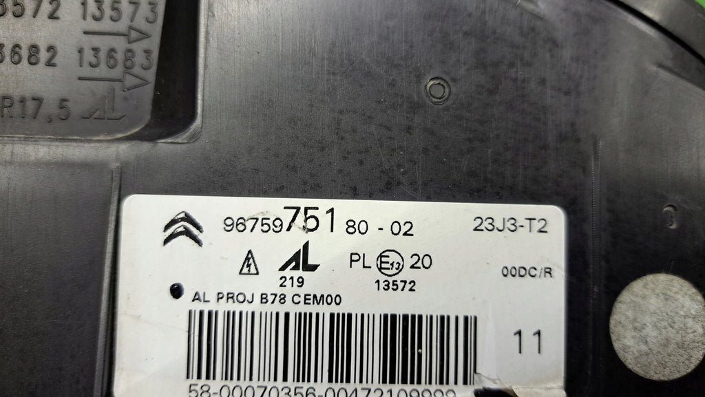 Frontscheinwerfer Citroën C4 Picasso 9675975180-02 Bi-Xenon Links Headlight