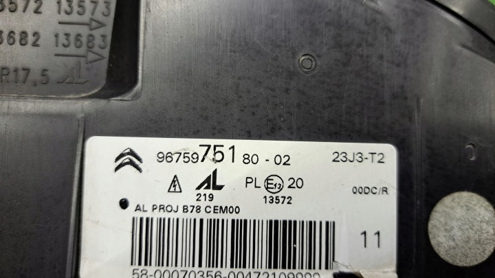 Frontscheinwerfer Citroën C4 Picasso 9675975180 Bi-Xenon Links Headlight SCH1854239017fh