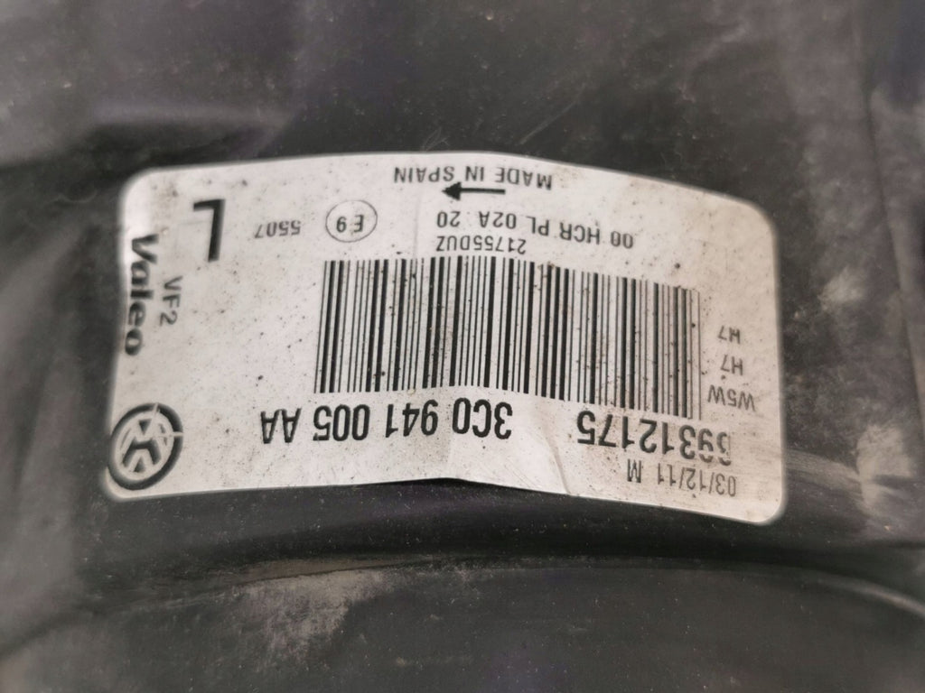 Frontscheinwerfer VW Passat 3C0941005AA Links Scheinwerfer Headlight SCH5895139358km
