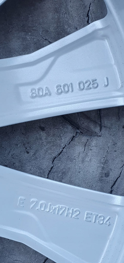 1x Alufelge 17 Zoll 7.0" 5x112 34ET Glanz Silber 80A601025J Audi Rim Wheel FEL4444291179rz