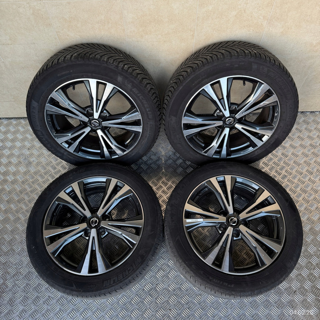 4x Alufelge 18 Zoll 7.0" 5x114.3 40ET Glanz Graphit HV03BMB94 Mg Qashqai Ii FEL8505561508le