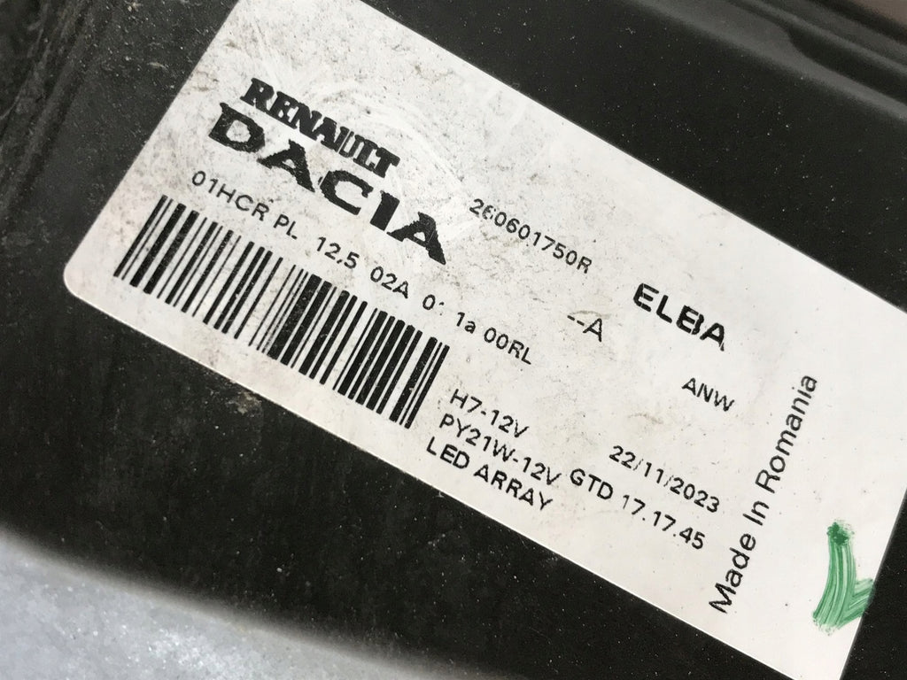 Frontscheinwerfer Dacia Sandero III Logan 260601750R Links Headlight
