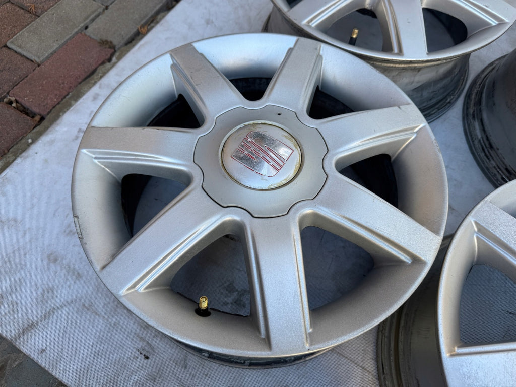 4x Alufelge 15 Zoll 6.0" 5x100 38ET Glanz Silber 1M0601025K Seat I Rim Wheel FEL5209848580jp