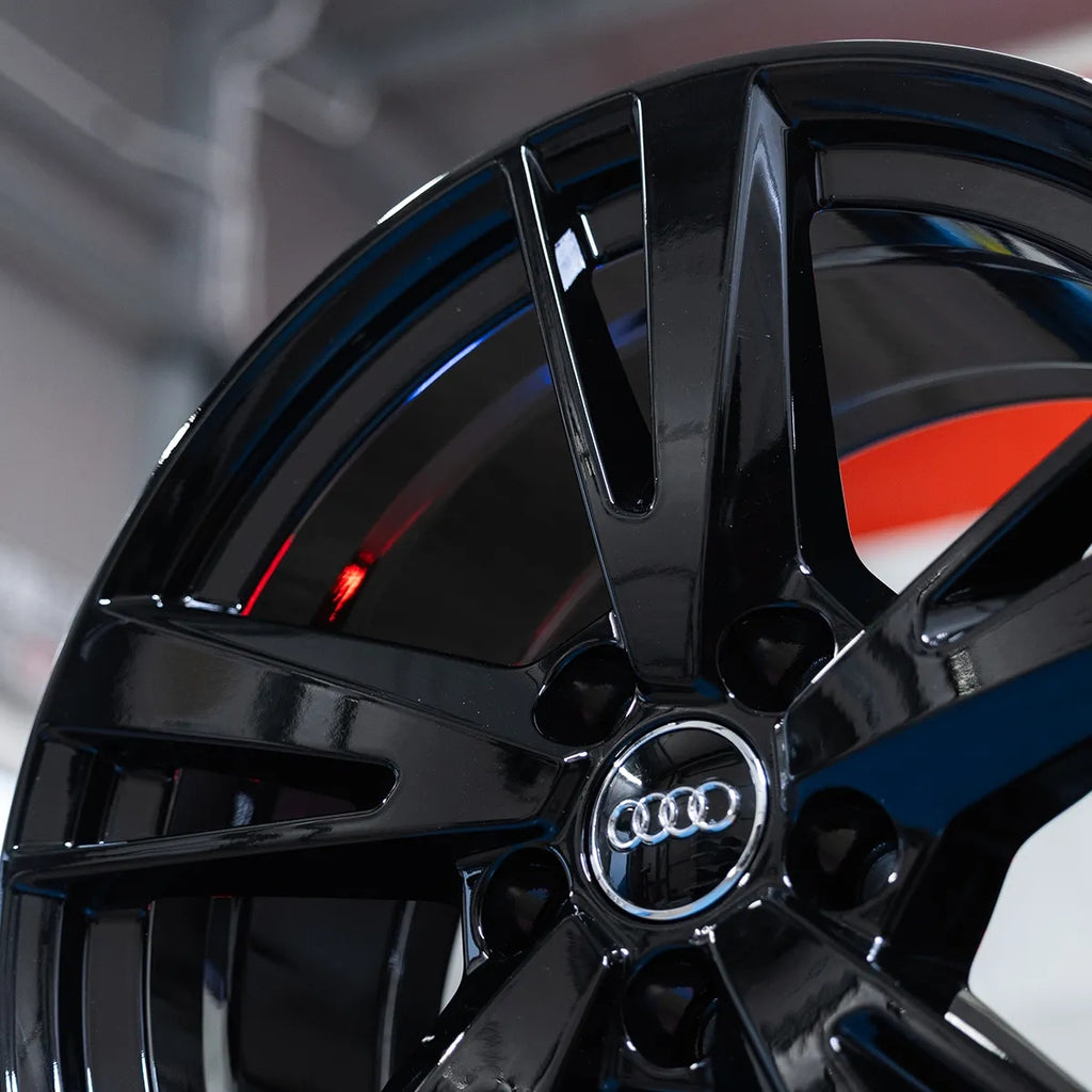 4x Alufelge 18 Zoll 8.0" 5x112 46ET Glanz Schwarz 8Y0601025N Audi Rim Wheel FEL3855584565ij