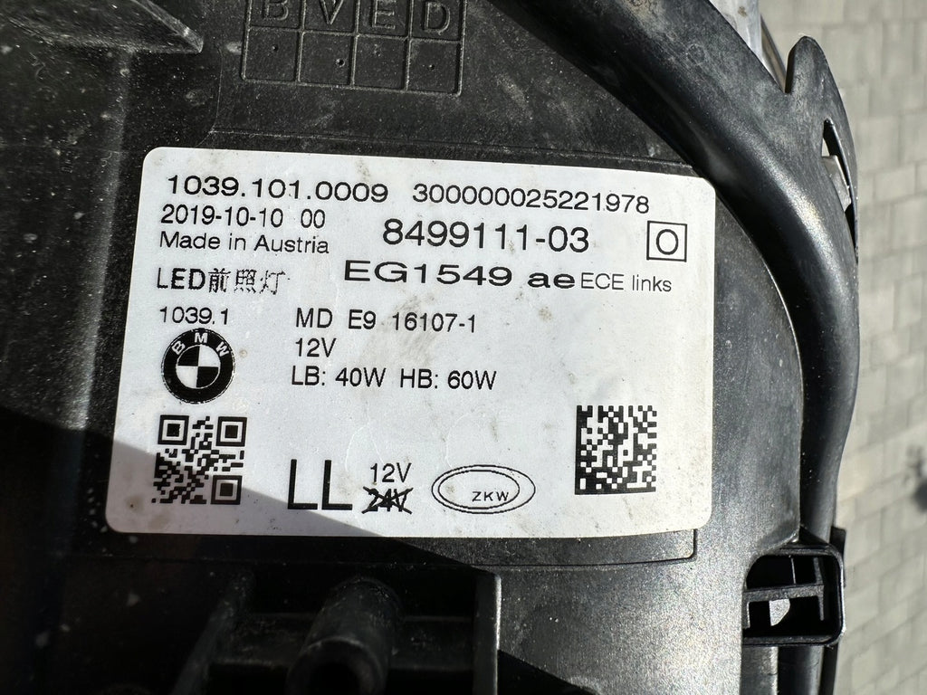 Frontscheinwerfer BMW 5 G31 G30 10391010009 8499111-03 Links Headlight SCH9959157628mb