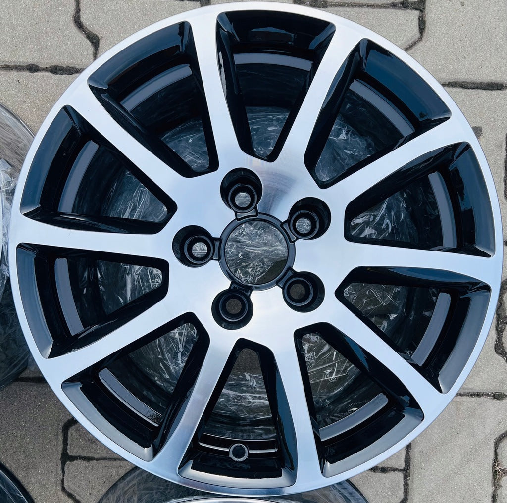 4x Alufelge 16 Zoll 7.5" 5x112 45ET Glanz Audi Rim Wheel FEL6141395736cf