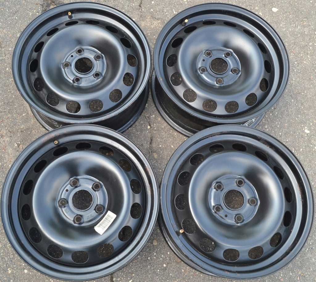 1x Alufelge 16 Zoll 6.5" 5x112 43ET Glanz Schwarz 8V0601027 Audi Rim Wheel