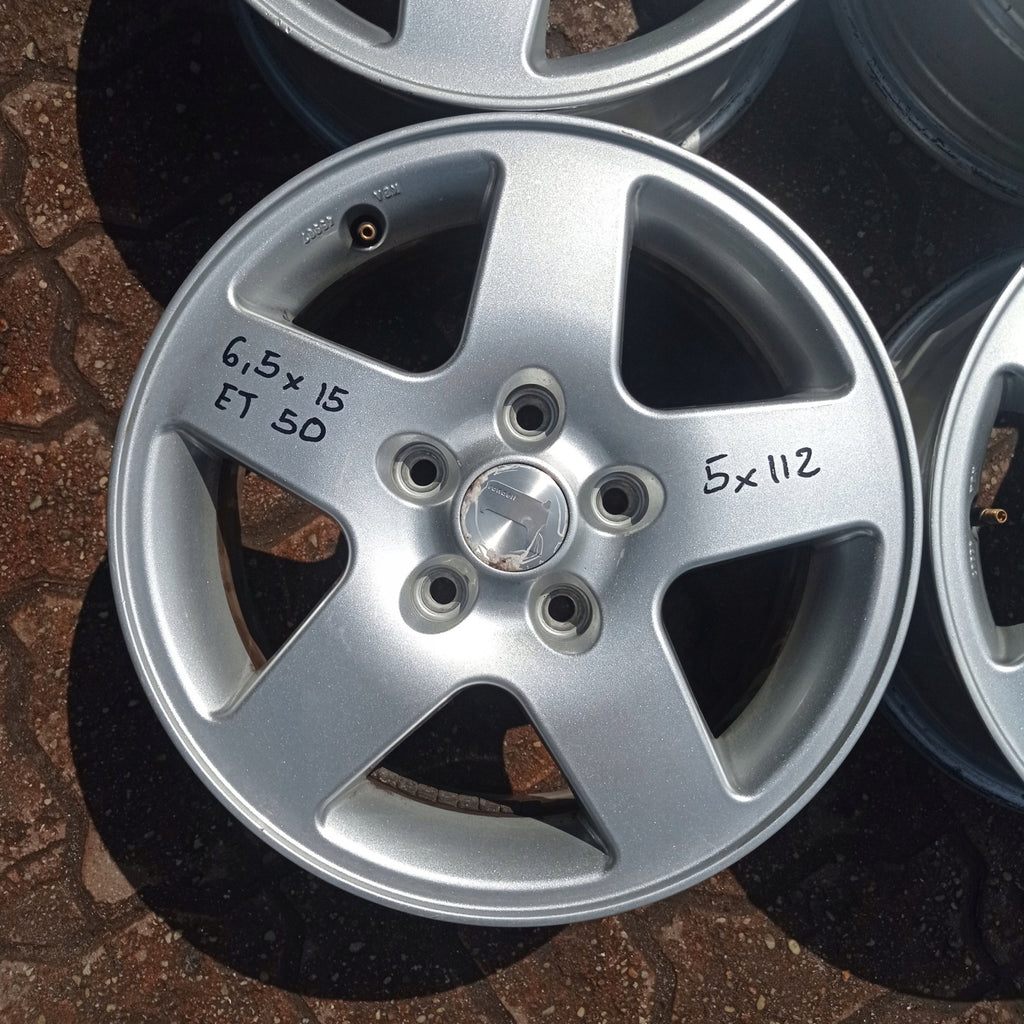 4x Alufelge 15 Zoll 6.5" 5x112 Rim Wheel FEL1264073727ao