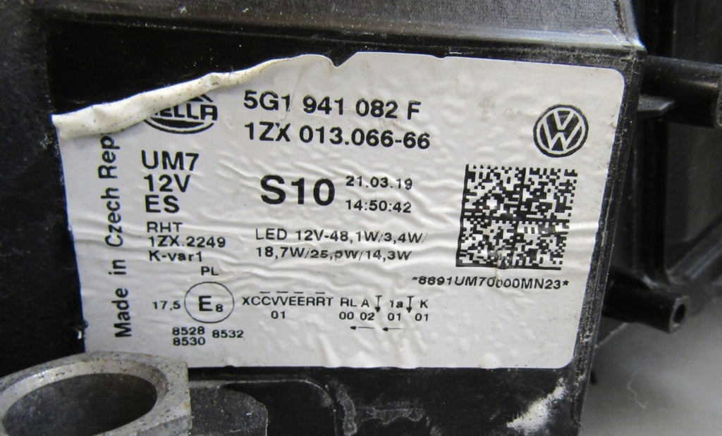 Frontscheinwerfer VW Golf VII 5G1941082F LED Rechts Scheinwerfer Headlight SCH7831430298qq
