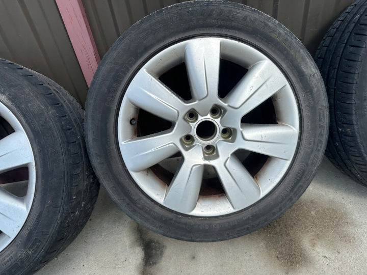 4x Alufelge 17 Zoll 8.0" 5x112 38ET Glanz Silber 4F0601025BM Audi A6 C6 Allroad FEL9811345445cb