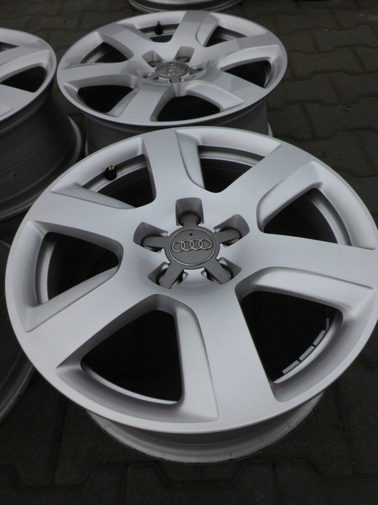 4x Alufelge 17 Zoll 7.0" 5x112 25ET Glanz Silber Audi A5 Rim Wheel