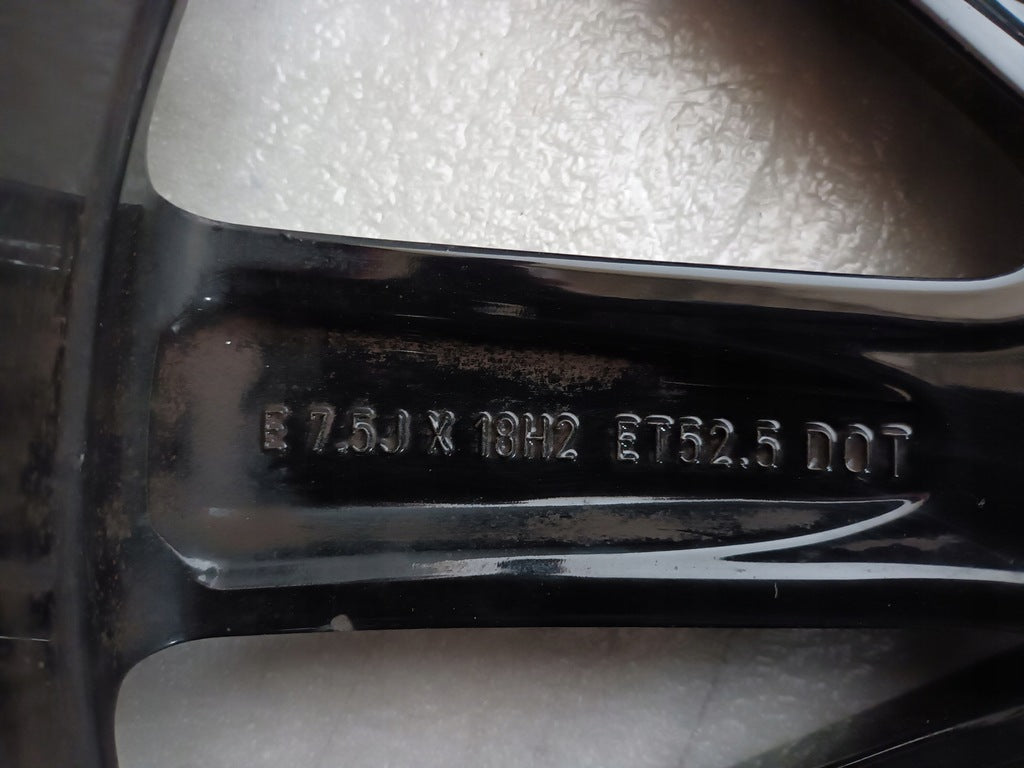 1x Alufelge 18 Zoll 7.5" 5x108 52ET Glanz Silber GJ5C-1007-P1 Ford Rim Wheel FEL6981964956op