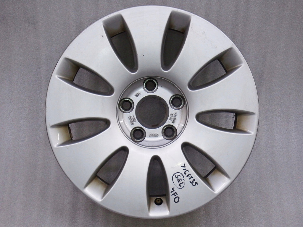 1x Alufelge 16 Zoll 7.0" 5x112 35ET Glanz Silber 4F0601025N Audi A6 C6 Rim Wheel