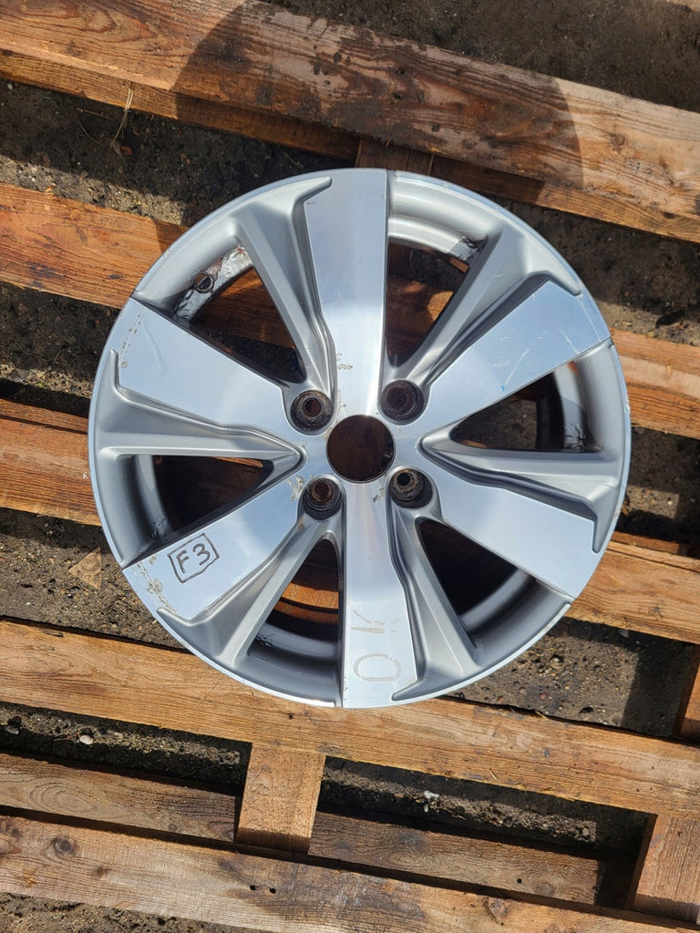 1x Alufelge 16 Zoll 6.5" 4x108 20ET Glanz Silber 9678398177 Peugeot 2008 I FEL3630627314ql