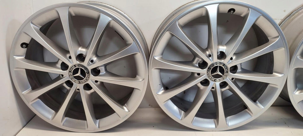 4x Alufelge 17 Zoll 6.5" 5x112 44ET Glanz Silber A1774010300 Mercedes-Benz W247 FEL3955974456wo