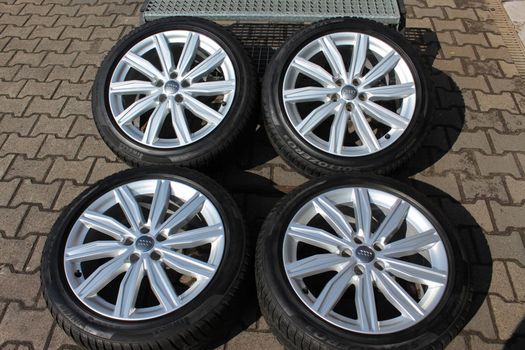 4x Alufelge 19 Zoll 8.0" 5x112 39ET Glanz Silber 4K0601025M Audi A6 C8 Rim Wheel FEL7709998744vb